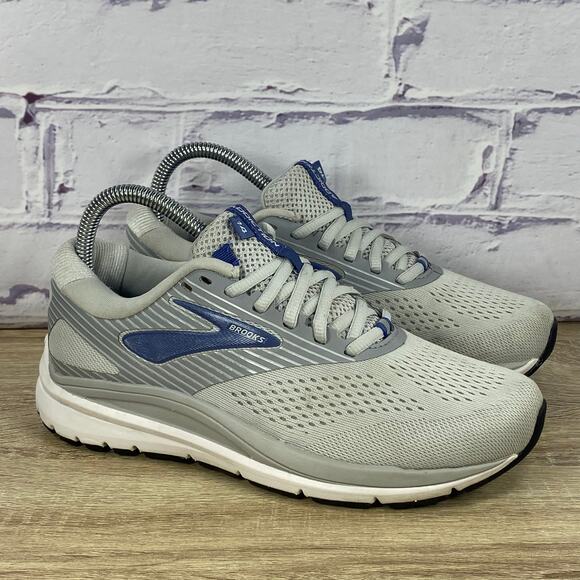 Brooks Addiction 14 Gray Running Shoes Women's Size 6.5 Walking Gym Sneakers - Picture 1 of 9